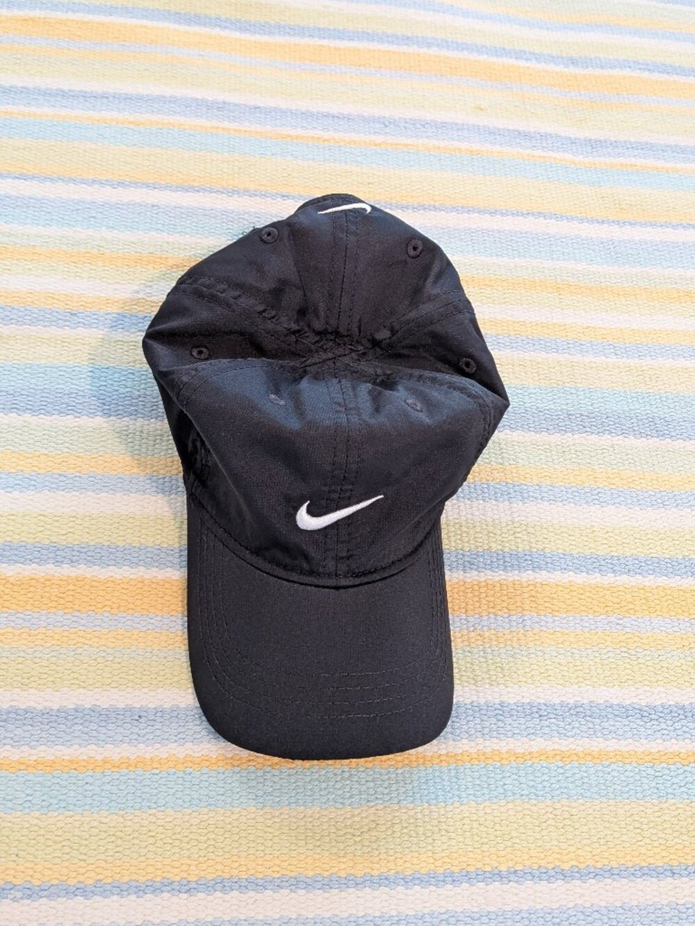Nike Toddler Boys Girls Black Dri-FIT Embroidered Swoosh Ball Cap Hat 2T-4T